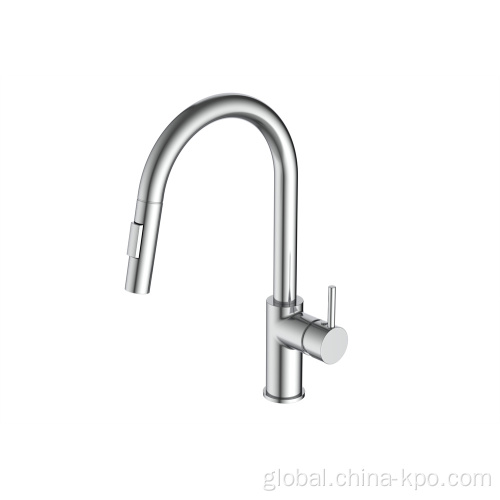 Regular Kitchen Mixer Chrome Brass Single Handle Deck Mounted Kitchen Faucet Manufactory